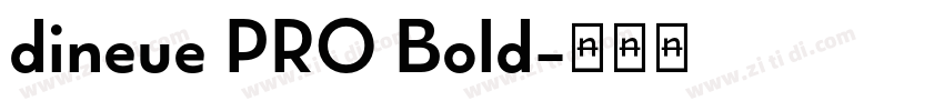 dineue PRO Bold字体转换
